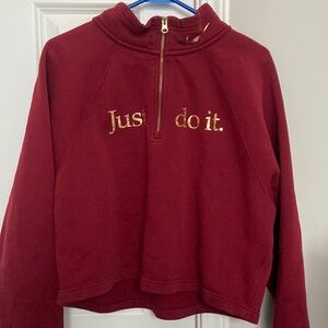 Nike red hoodie